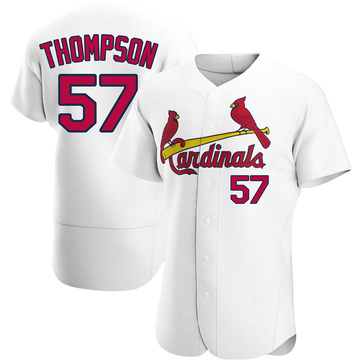 Zack Thompson Men's Authentic St. Louis Cardinals White Home Jersey