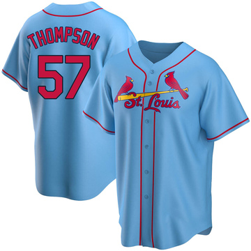 Zack Thompson Men's Replica St. Louis Cardinals Light Blue Alternate Jersey